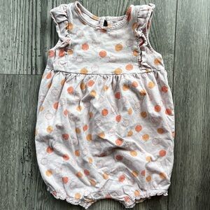 Child Of Mine by Carter’s Toddler Sleeveless Pink and Orange Clementine Romper